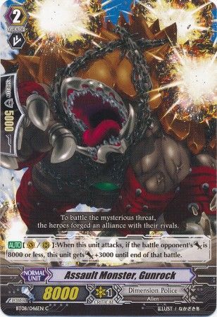 Assault Monster Gunrock BT08 046EN Common C Vol 8 Blue Storm Armada Singles Assault Monster Gunrock BT08 046EN Common C Vol 8 Blue Storm Armada Singles