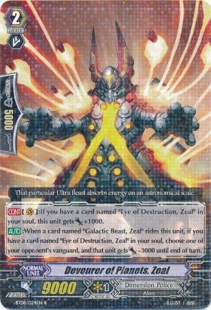Devourer of Planets Zeal BT08 024EN Rare R Devourer of Planets Zeal BT08 024EN Rare R
