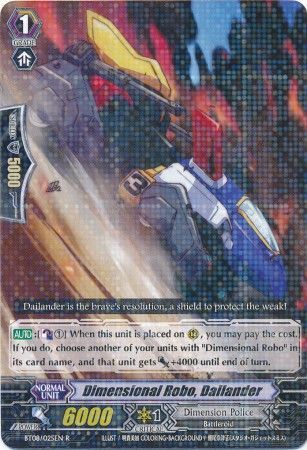 Dimensional Robo Dailander BT08 025EN Rare R Vol 8 Blue Storm Armada Singles Dimensional Robo Dailander BT08 025EN Rare R Vol 8 Blue Storm Armada Singles
