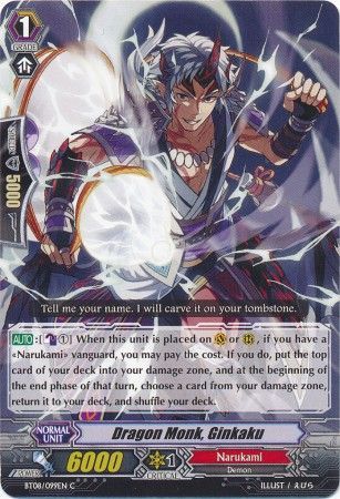 Dragon Monk Ginkaku BT08 099EN Common C Dragon Monk Ginkaku BT08 099EN Common C