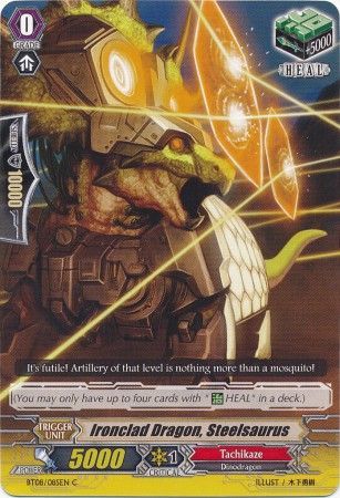 Ironclad Dragon Steelsaurus BT08 085EN Common C Vol 8 Blue Storm Armada Singles Ironclad Dragon Steelsaurus BT08 085EN Common C Vol 8 Blue Storm Armada Singles