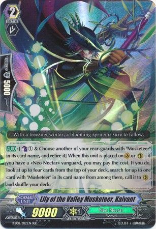 Lily of the Valley Musketeer Kaivant BT08 012EN Double Rare RR Lily of the Valley Musketeer Kaivant BT08 012EN Double Rare RR