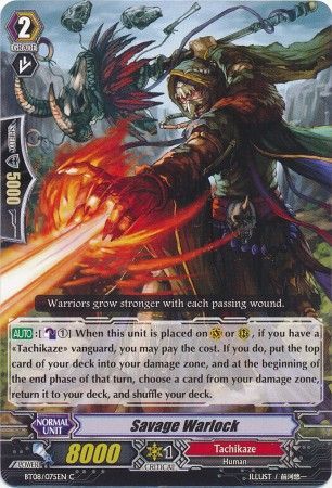 Savage Warlock BT08 075EN Common C Vol 8 Blue Storm Armada Singles Savage Warlock BT08 075EN Common C Vol 8 Blue Storm Armada Singles
