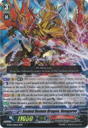 Sealed Demon Dragon Dungaree BT08 008EN Triple Rare RRR Vol 8 Blue Storm Armada Singles Sealed Demon Dragon Dungaree BT08 008EN Triple Rare RRR Vol 8 Blue Storm Armada Singles
