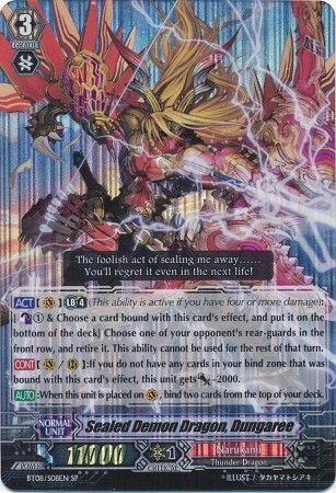 Sealed Demon Dragon Dungaree BT08 S08EN Special Parallel SP Vol 8 Blue Storm Armada Singles Sealed Demon Dragon Dungaree BT08 S08EN Special Parallel SP Vol 8 Blue Storm Armada Singles