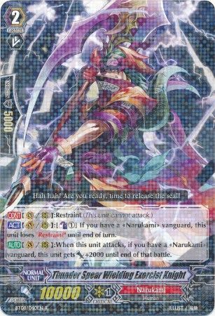 Thunder Spear Wielding Exorcist Knight BT08 040EN Rare R Vol 8 Blue Storm Armada Singles Thunder Spear Wielding Exorcist Knight BT08 040EN Rare R Vol 8 Blue Storm Armada Singles