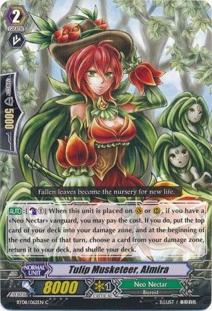 Tulip Musketeer Almira BT08 062EN Common C Vol 8 Blue Storm Armada Singles Tulip Musketeer Almira BT08 062EN Common C Vol 8 Blue Storm Armada Singles