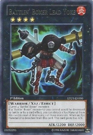 Battlin Boxer Lead Yoke LTGY EN050 Rare 1st Edition Battlin Boxer Lead Yoke LTGY EN050 Rare 1st Edition