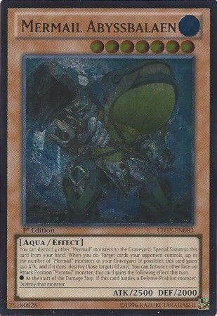 Ultimate Rare Mermail Abyssbalaen LTGY EN083 1st Edition Ultimate Rare Mermail Abyssbalaen LTGY EN083 1st Edition