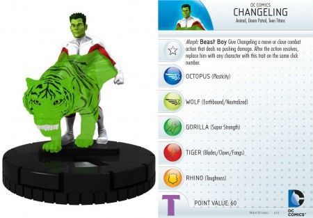 Changeling 038 Teen Titans DC Heroclix Teen Titans Booster Set Changeling 038 Teen Titans DC Heroclix Teen Titans Booster Set