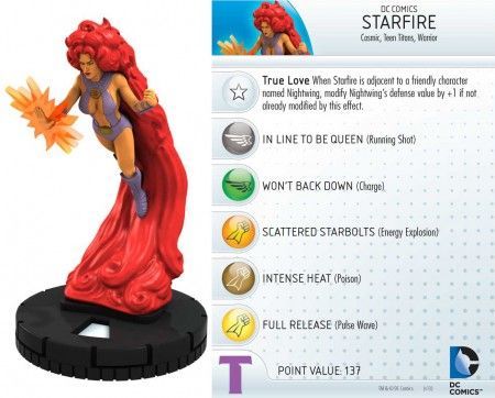 Starfire 047a Teen Titans DC Heroclix Starfire 047a Teen Titans DC Heroclix