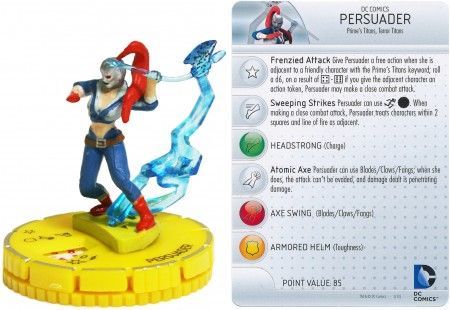 Heroclix Teen Titans set Persuader #060 Chase figure w/card! 