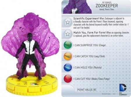 Zookeeper 061 Chase Rare Teen Titans DC Heroclix Zookeeper 061 Chase Rare Teen Titans DC Heroclix