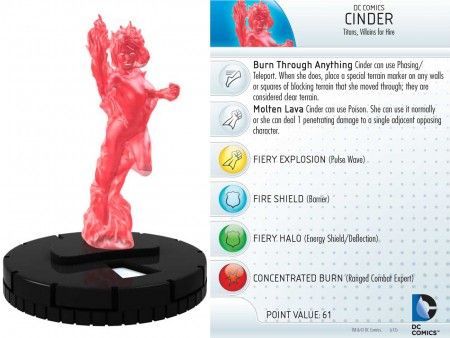 Cinder 069 Teen Titans DC Heroclix Teen Titans Booster Set Cinder 069 Teen Titans DC Heroclix Teen Titans Booster Set