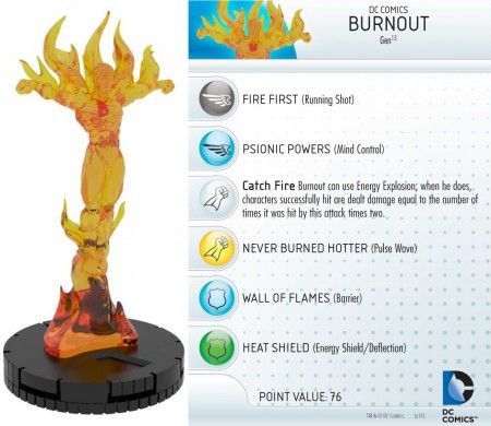 Burnout 072 Teen Titans DC Heroclix Teen Titans Booster Set Burnout 072 Teen Titans DC Heroclix Teen Titans Booster Set