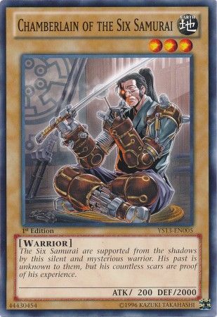 Chamberlain of the Six Samurai YS13 EN005 Common 1st Edition Chamberlain of the Six Samurai YS13 EN005 Common 1st Edition