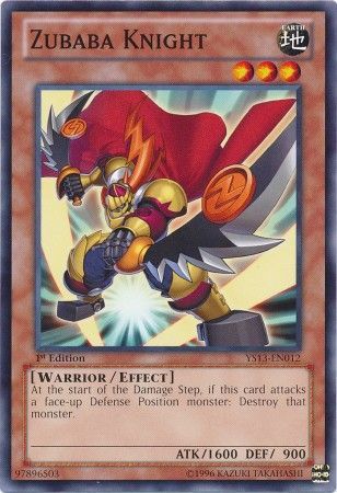 Zubaba Knight YS13 EN012 Common 1st Edition Starter Deck Super Starter V for Victory YS13 Zubaba Knight YS13 EN012 Common 1st Edition Starter Deck Super Starter V for Victory YS13