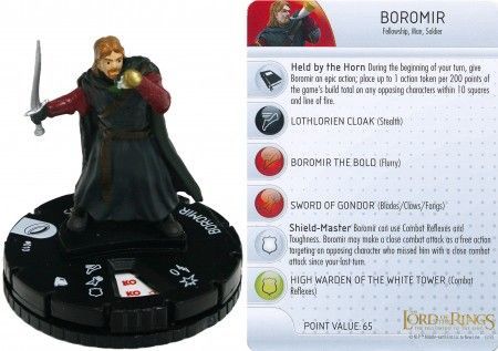 Boromir 010 Fellowship of the Ring Heroclix Boromir 010 Fellowship of the Ring Heroclix