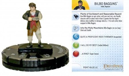 LOTR Heroclix The Hobbit An Unexpected Journey 029 Bilbo Baggins Chase 