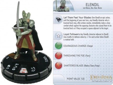 Elendil 030 Fellowship of the Ring Heroclix Elendil 030 Fellowship of the Ring Heroclix