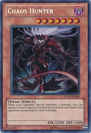 Chaos Hunter STOR EN085 Secret Rare Unlimited Storm of Ragnarok Unlimited Singles Chaos Hunter STOR EN085 Secret Rare Unlimited Storm of Ragnarok Unlimited Singles