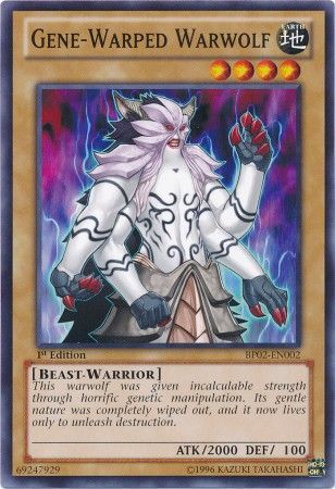 Gene Warped Warwolf BP02 EN002 Common 1st Edition Gene Warped Warwolf BP02 EN002 Common 1st Edition