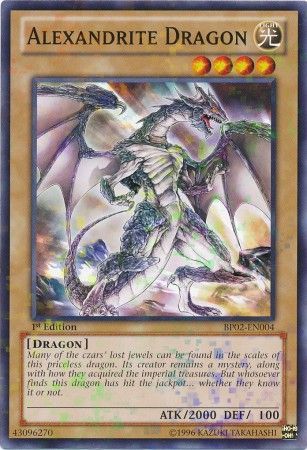 Alexandrite Dragon BP02 EN004 Mosaic Rare 1st Edition Alexandrite Dragon BP02 EN004 Mosaic Rare 1st Edition