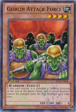 Goblin Attack Force BP02 EN008 Mosaic Rare 1st Edition Goblin Attack Force BP02 EN008 Mosaic Rare 1st Edition