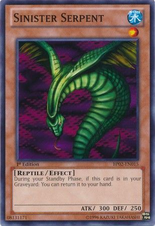 Sinister Serpent BP02 EN015 Common 1st Edition Battle Pack 2 War of the Giants 1st Edition Singles Sinister Serpent BP02 EN015 Common 1st Edition Battle Pack 2 War of the Giants 1st Edition Singles