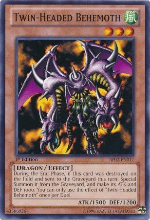 Twin Headed Behemoth BP02 EN017 Common 1st Edition Battle Pack 2 War of the Giants 1st Edition Singles Twin Headed Behemoth BP02 EN017 Common 1st Edition Battle Pack 2 War of the Giants 1st Edition Singles