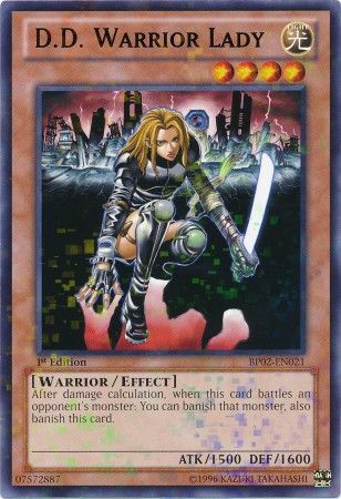 D D Warrior Lady BP02 EN021 Mosaic Rare 1st Edition D D Warrior Lady BP02 EN021 Mosaic Rare 1st Edition