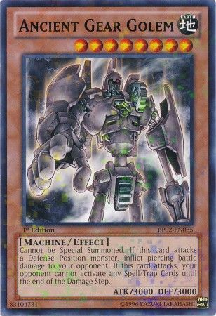 Ancient Gear Golem BP02 EN035 Mosaic Rare 1st Edition Battle Pack 2 War of the Giants Mosaic Rare 1st Edition Singles Ancient Gear Golem BP02 EN035 Mosaic Rare 1st Edition Battle Pack 2 War of the Giants Mosaic Rare 1st Edition Singles