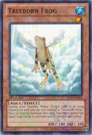 Treeborn Frog BP02 EN043 Mosaic Rare 1st Edition Battle Pack 2 War of the Giants Mosaic Rare 1st Edition Singles Treeborn Frog BP02 EN043 Mosaic Rare 1st Edition Battle Pack 2 War of the Giants Mosaic Rare 1st Edition Singles