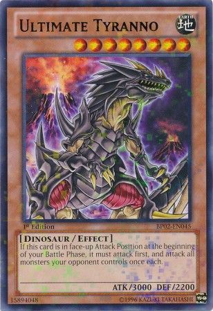 Ultimate Tyranno BP02 EN045 Mosaic Rare 1st Edition Ultimate Tyranno BP02 EN045 Mosaic Rare 1st Edition