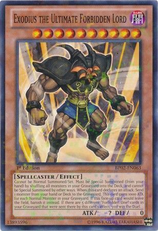 Exodius the Ultimate Forbidden Lord BP02 EN063 Mosaic Rare 1st Edition Exodius the Ultimate Forbidden Lord BP02 EN063 Mosaic Rare 1st Edition