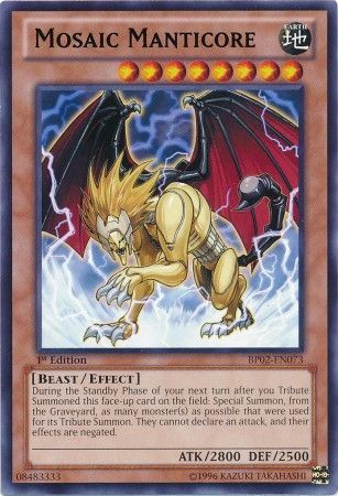 Mosaic Manticore BP02 EN073 Rare 1st Edition Battle Pack 2 War of the Giants 1st Edition Singles Mosaic Manticore BP02 EN073 Rare 1st Edition Battle Pack 2 War of the Giants 1st Edition Singles