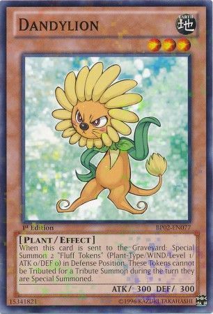 Dandylion BP02 EN077 Mosaic Rare 1st Edition Dandylion BP02 EN077 Mosaic Rare 1st Edition