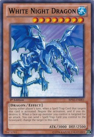 White Night Dragon BP02 EN083 Rare 1st Edition White Night Dragon BP02 EN083 Rare 1st Edition
