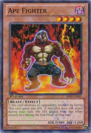 Ape Fighter BP02 EN093 Mosaic Rare 1st Edition Ape Fighter BP02 EN093 Mosaic Rare 1st Edition