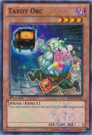 Tardy Orc BP02 EN114 Mosaic Rare 1st Edition Tardy Orc BP02 EN114 Mosaic Rare 1st Edition