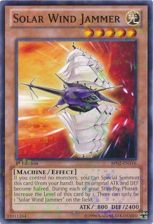 Solar Wind Jammer BP02 EN116 Mosaic Rare 1st Edition Solar Wind Jammer BP02 EN116 Mosaic Rare 1st Edition