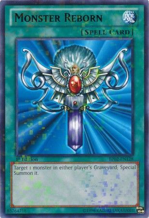 Monster Reborn BP02 EN128 Mosaic Rare 1st Edition Monster Reborn BP02 EN128 Mosaic Rare 1st Edition