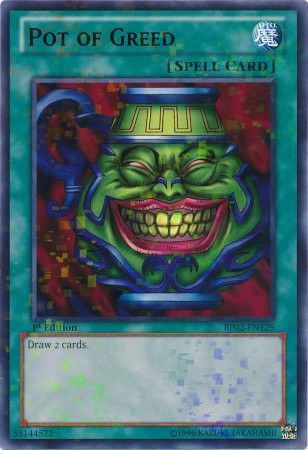 Pot of Greed BP02 EN129 Mosaic Rare 1st Edition Pot of Greed BP02 EN129 Mosaic Rare 1st Edition