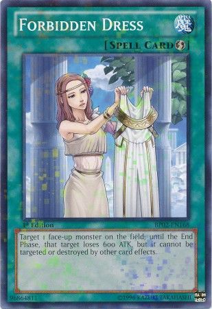 Forbidden Dress BP02 EN168 Mosaic Rare 1st Edition Battle Pack 2 War of the Giants Mosaic Rare 1st Edition Singles Forbidden Dress BP02 EN168 Mosaic Rare 1st Edition Battle Pack 2 War of the Giants Mosaic Rare 1st Edition Singles