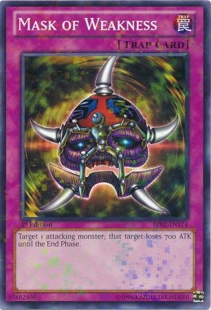 Mask of Weakness BP02 EN174 Mosaic Rare 1st Edition Battle Pack 2 War of the Giants Mosaic Rare 1st Edition Singles Mask of Weakness BP02 EN174 Mosaic Rare 1st Edition Battle Pack 2 War of the Giants Mosaic Rare 1st Edition Singles
