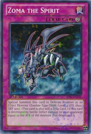 Zoma the Spirit BP02 EN194 Mosaic Rare 1st Edition Zoma the Spirit BP02 EN194 Mosaic Rare 1st Edition