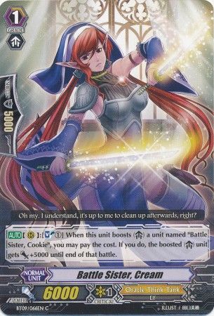 Battle Sister Cream BT09 066EN Common C Battle Sister Cream BT09 066EN Common C