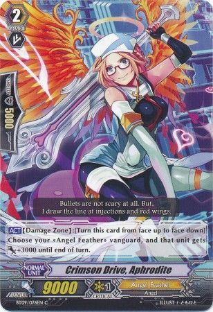 Crimson Drive Aphrodite BT09 076EN Common C Vol 9 Clash of the Knights Dragons Singles Crimson Drive Aphrodite BT09 076EN Common C Vol 9 Clash of the Knights Dragons Singles