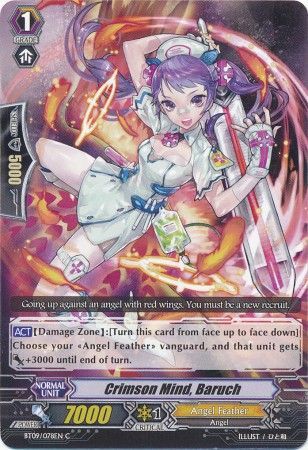 Crimson Mind Baruch BT09 078EN Common C Vol 9 Clash of the Knights Dragons Singles Crimson Mind Baruch BT09 078EN Common C Vol 9 Clash of the Knights Dragons Singles
