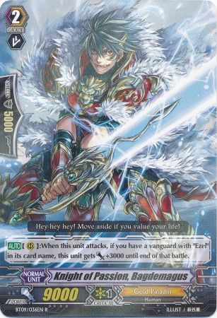 Knight of Passion Bagdemagus BT09 036EN Rare R Vol 9 Clash of the Knights Dragons Singles Knight of Passion Bagdemagus BT09 036EN Rare R Vol 9 Clash of the Knights Dragons Singles